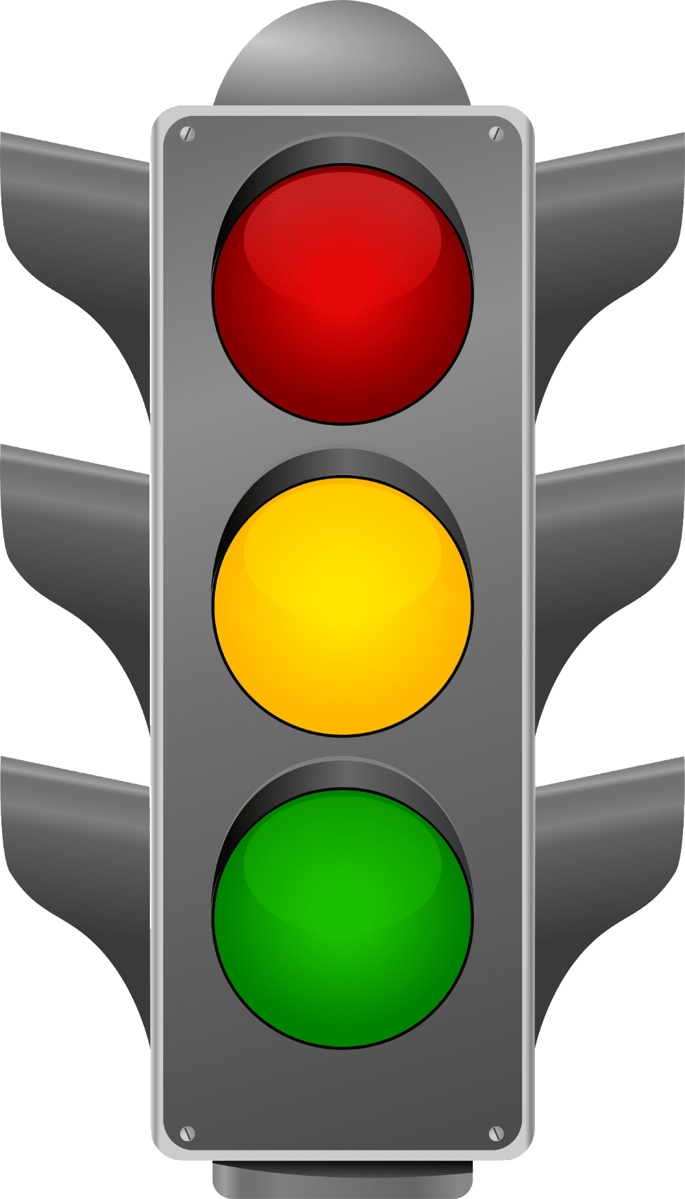 Traffic light clipart vector