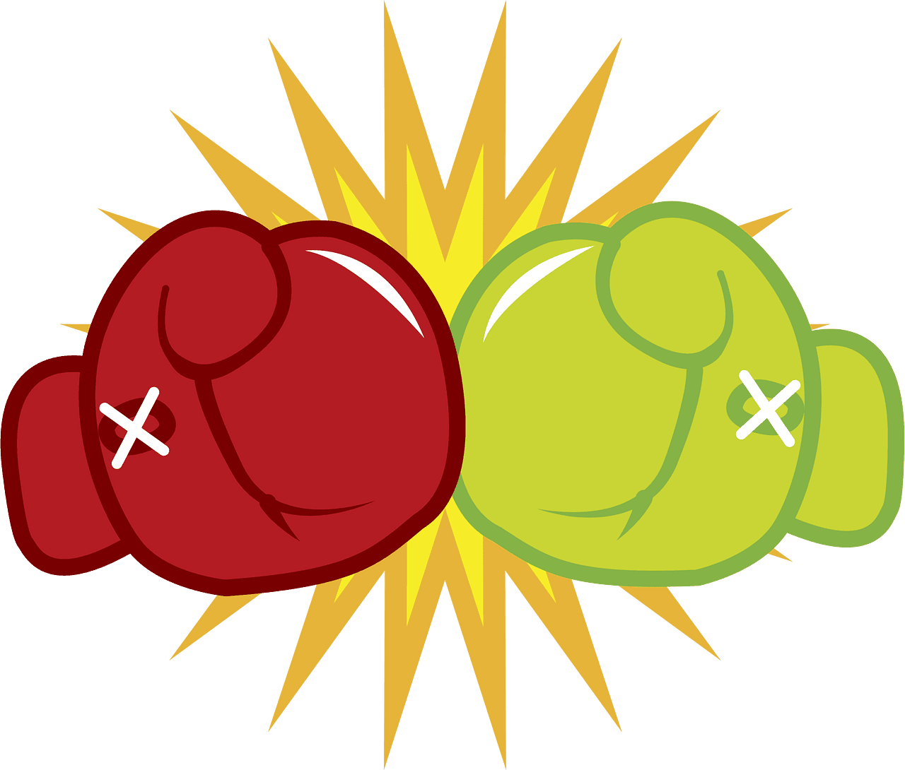 Boxing gloves glove vector clipart images 3