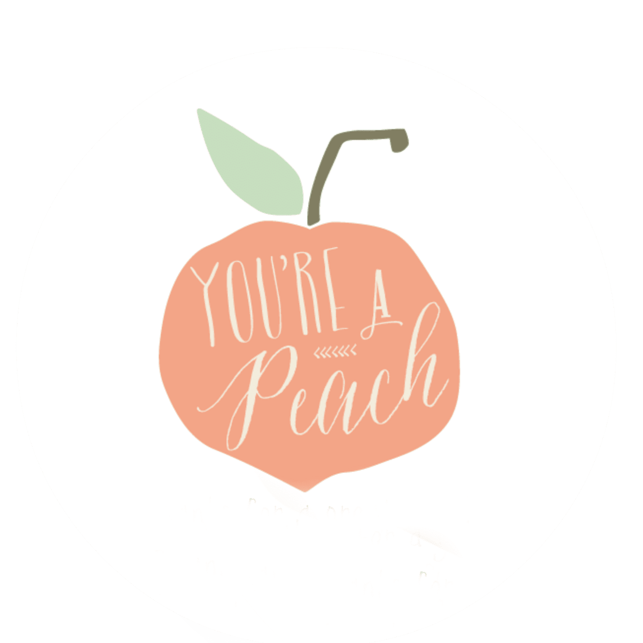 Peach pin page clipart background