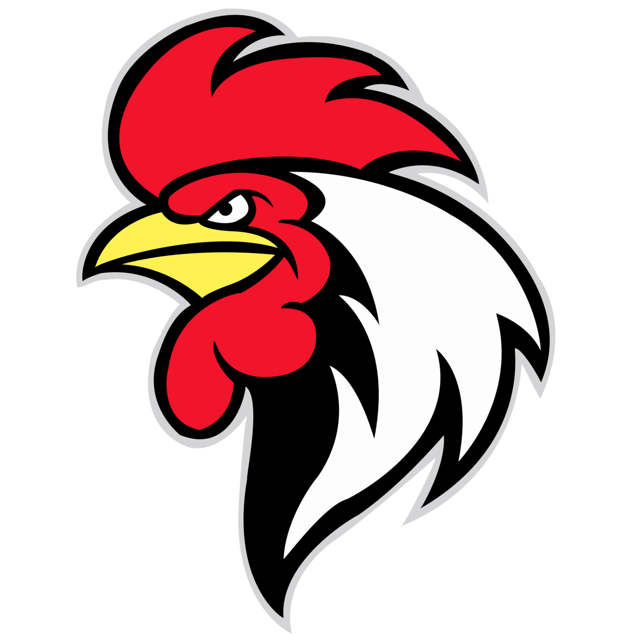 Rooster pin page clipart background 2