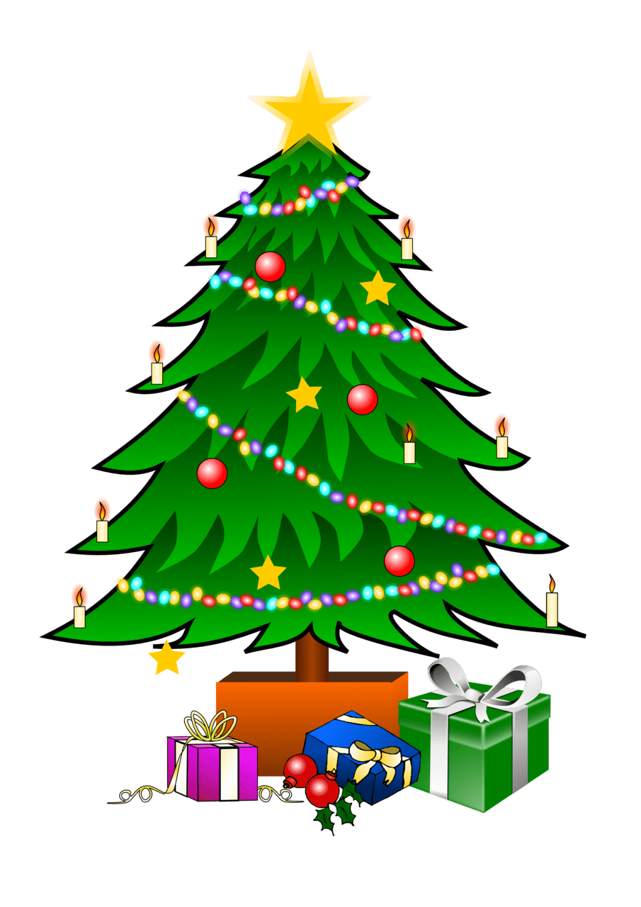 Pine tree pin page clipart image 3