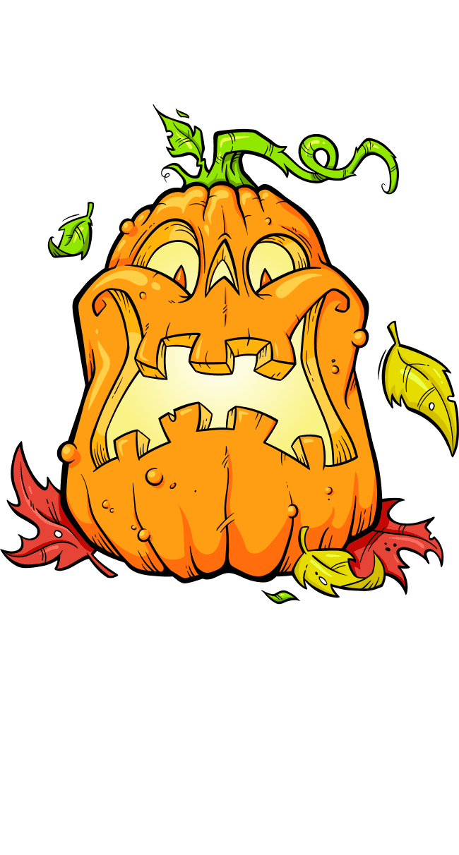 Halloween pumpkin ving patterns and stencils clipart image