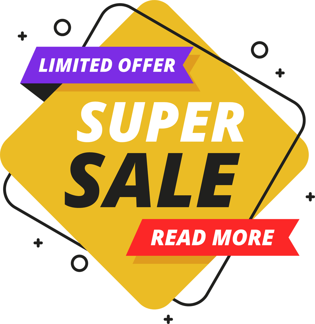 Garage sale limited offer super vector clipart