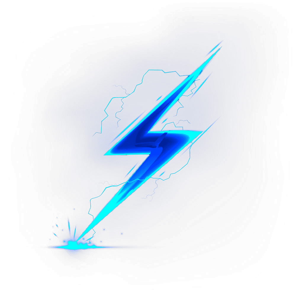 Lightning bolt page clipart transparent