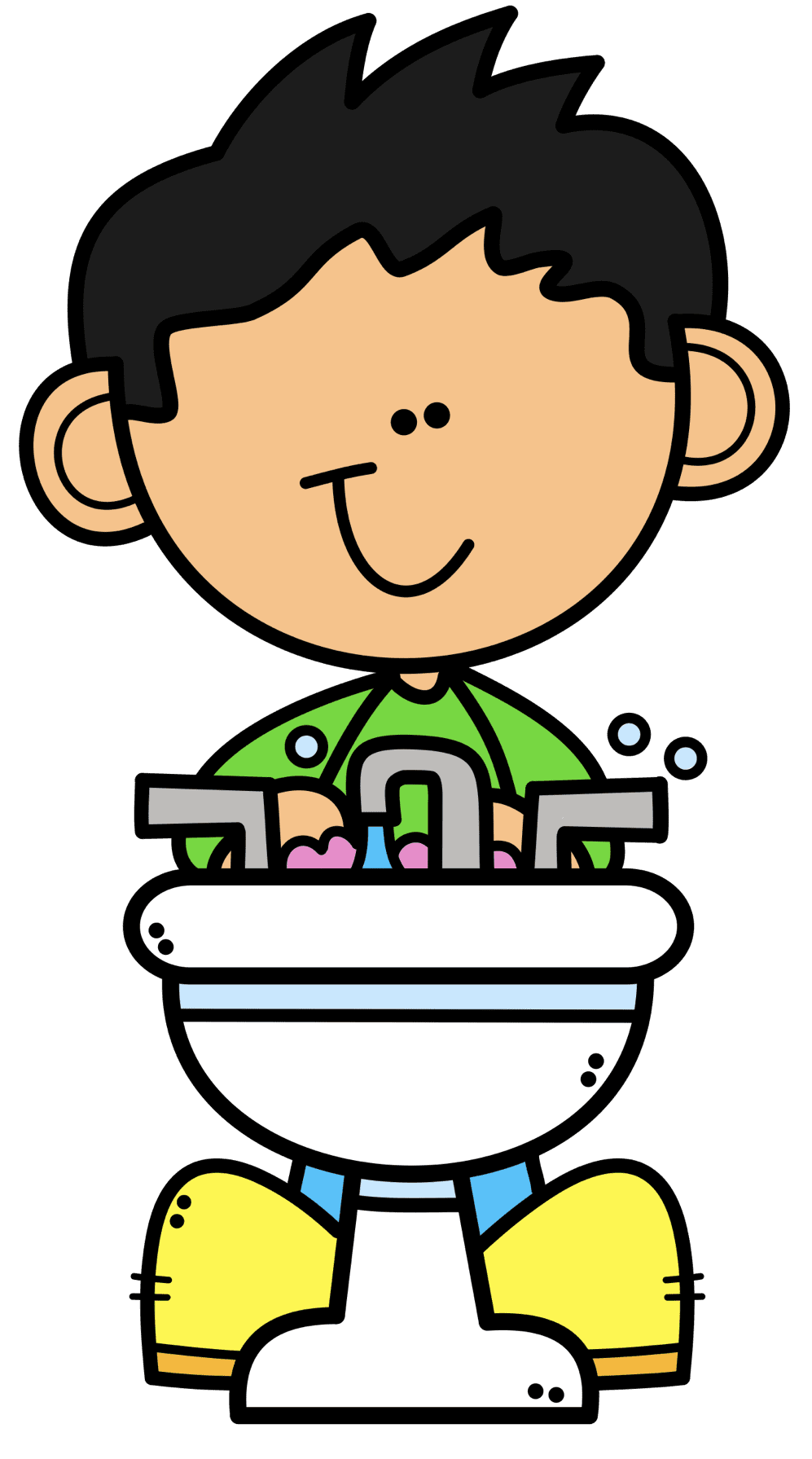 Bathroom pin page clipart free