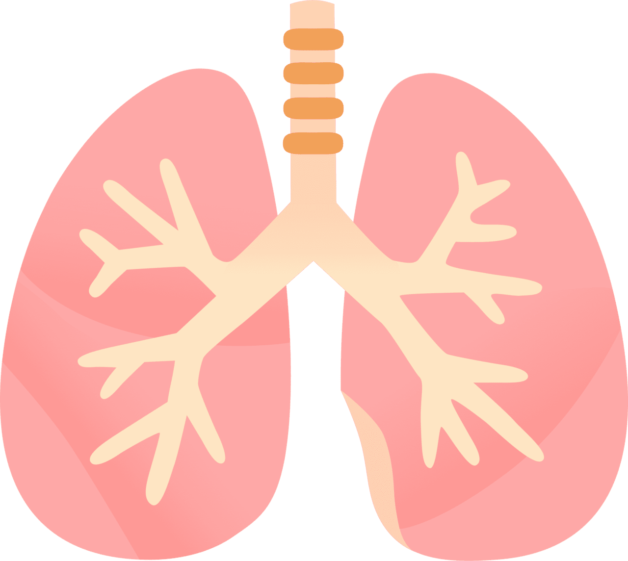 Lungs emoji for clipart logo