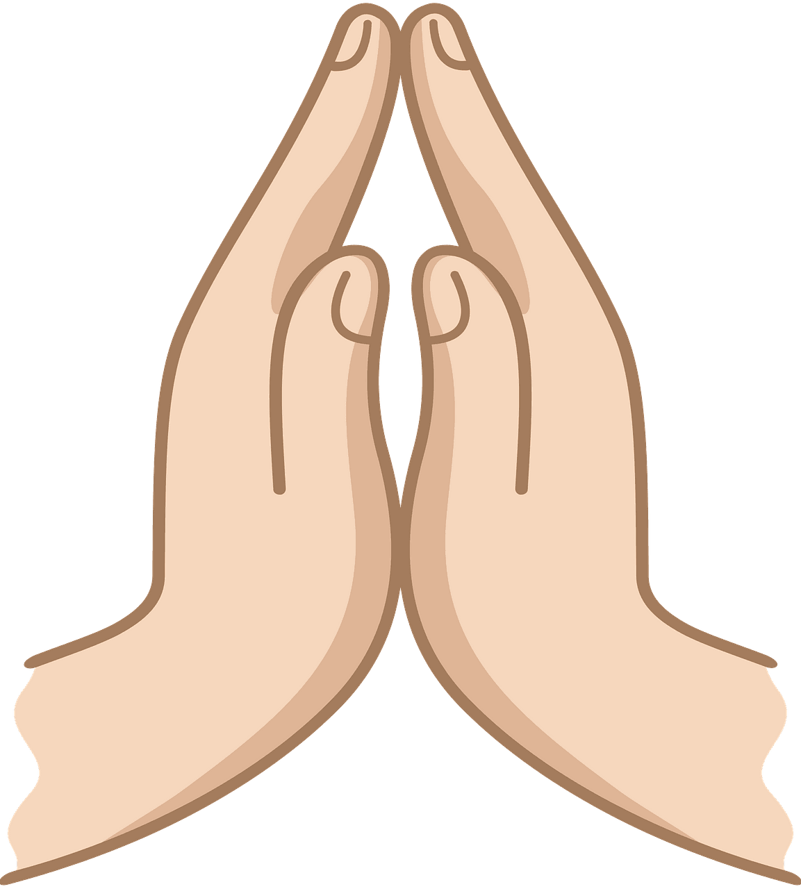 Praying hands vector clipart images 3