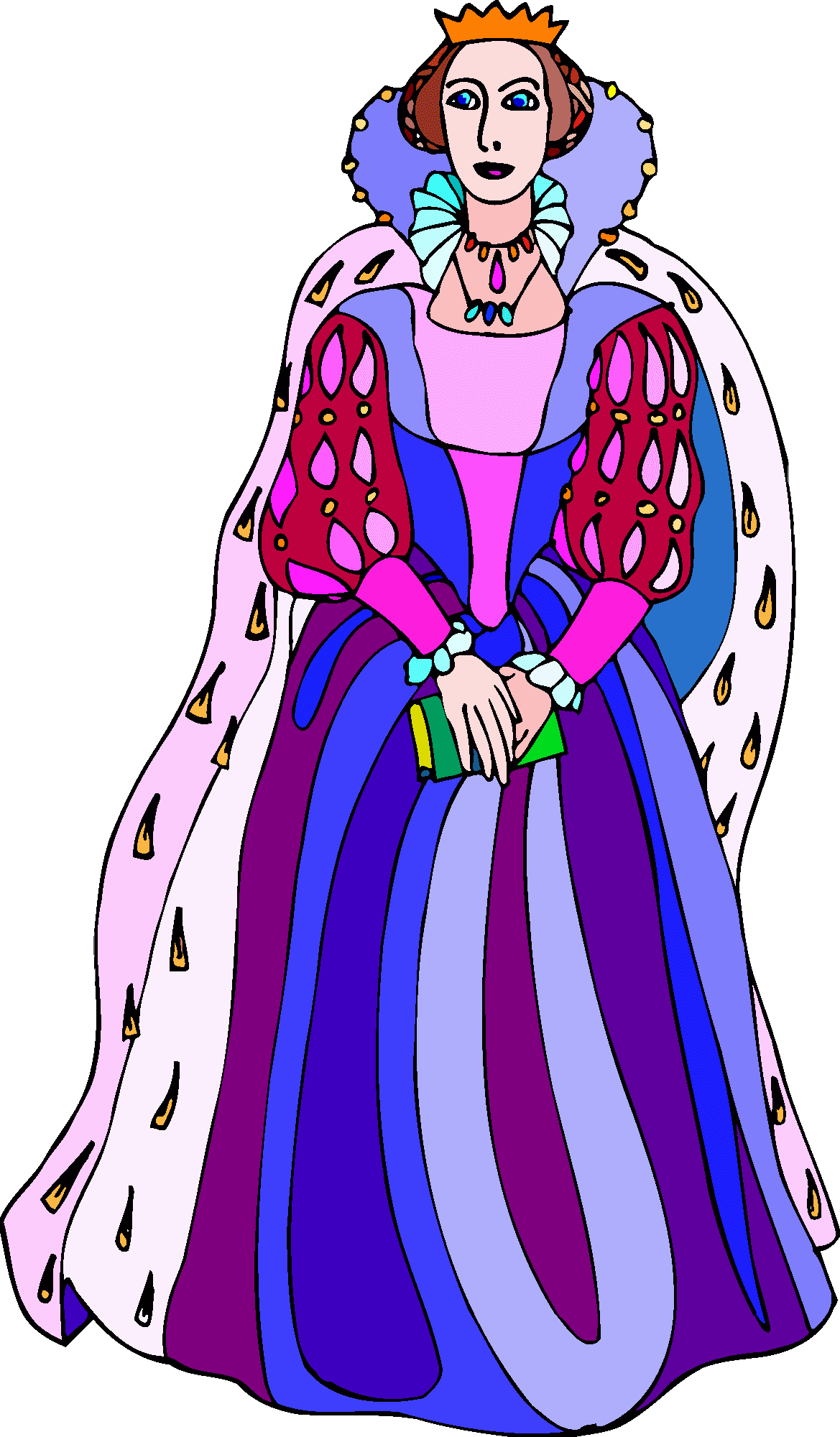 The queen vector clipart images