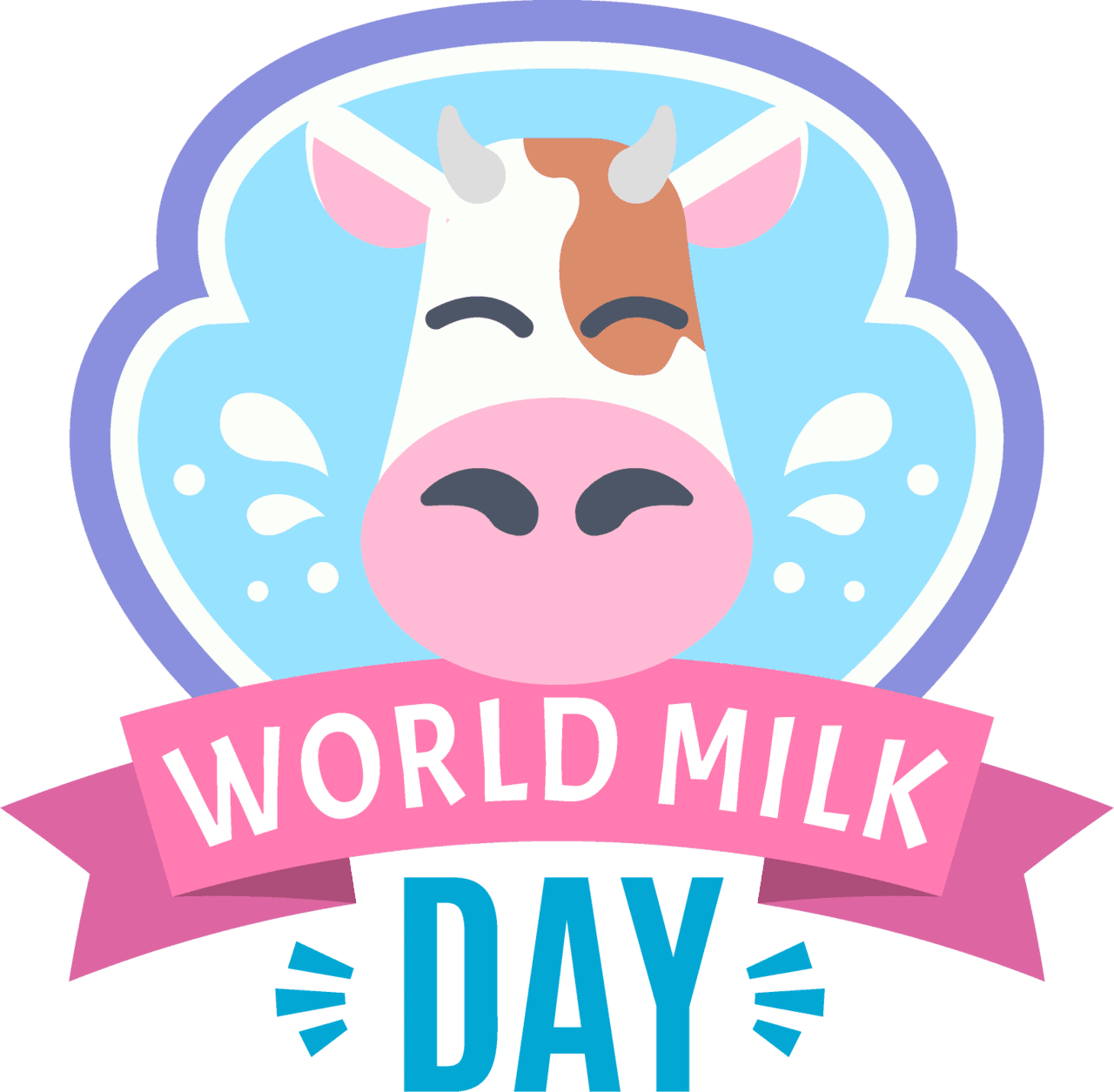 World milk day clipart vector 4