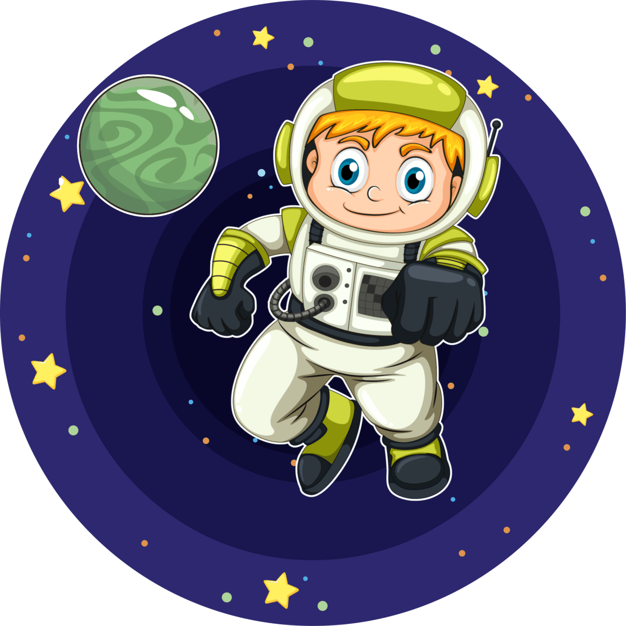 Space pin page clipart logo