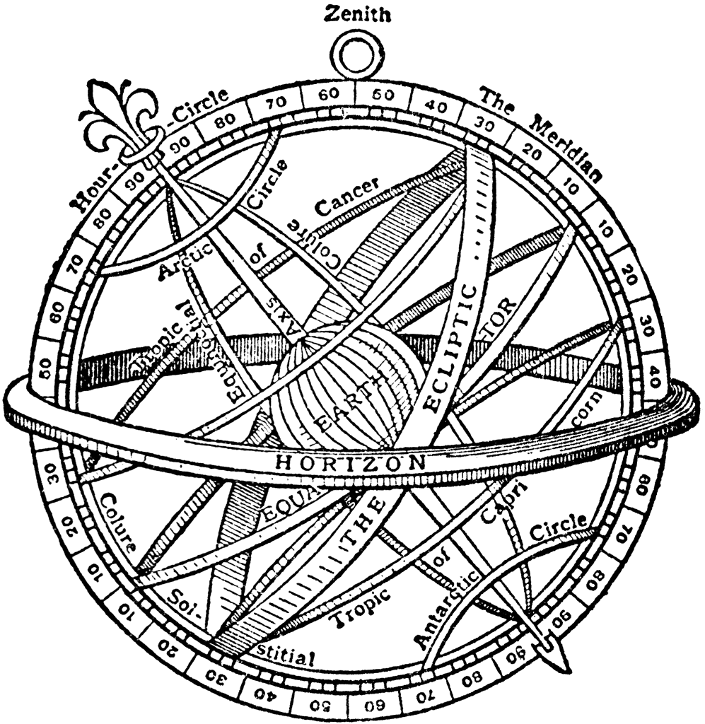 Compass pin page clipart picture