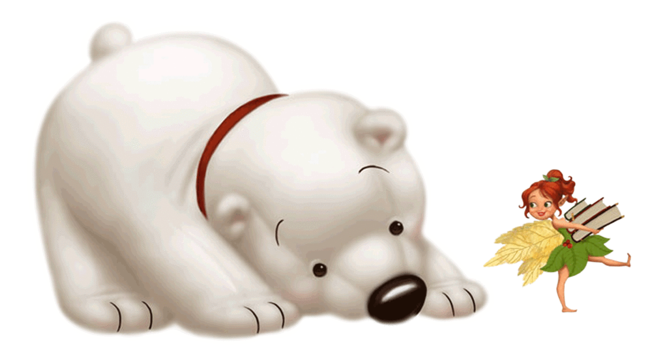 Polar bear pin page clipart transparent 2