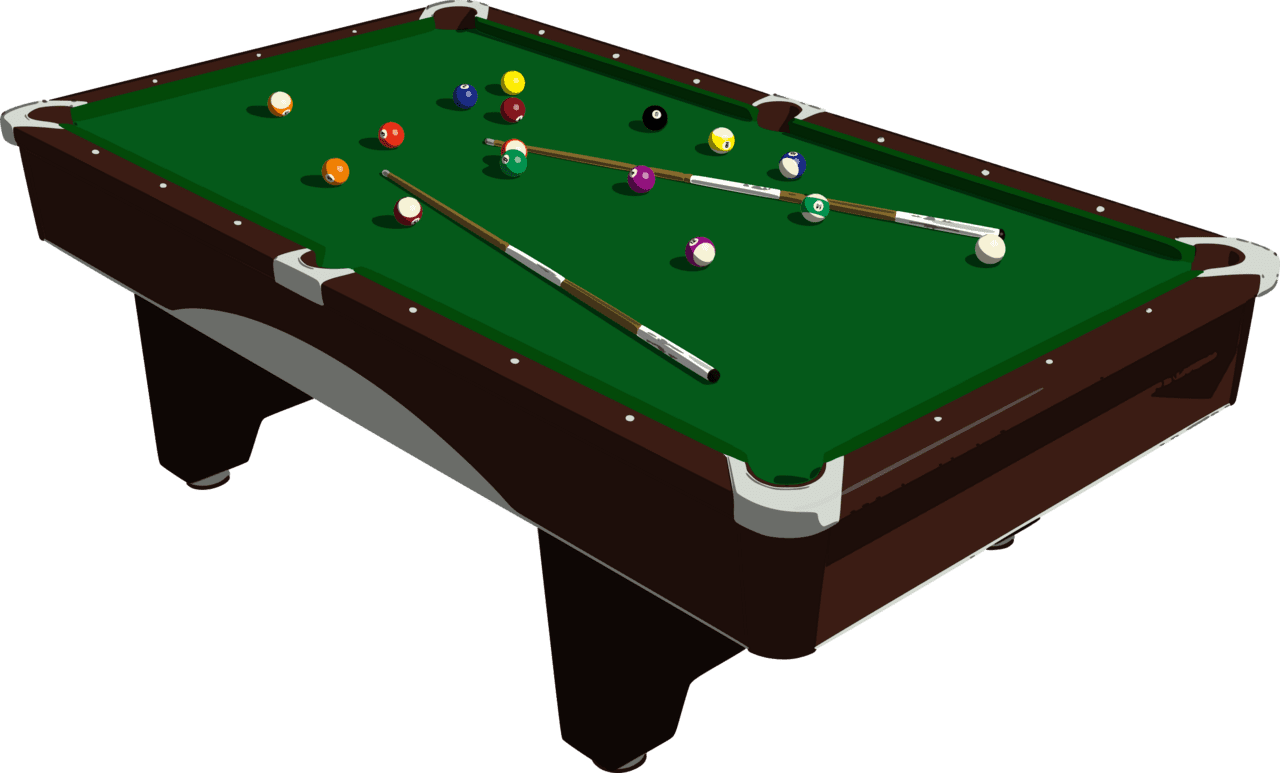 Billiard table clipart vector