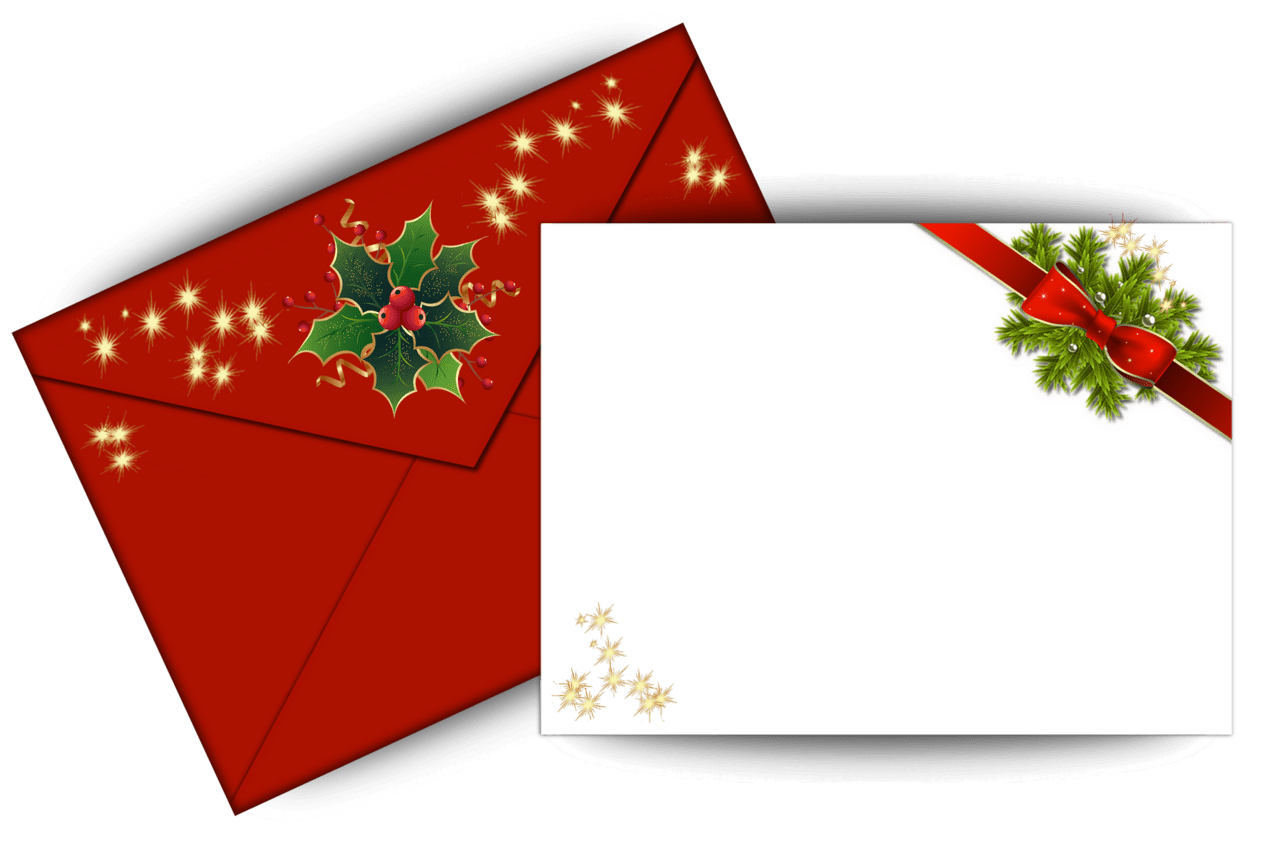 Mistletoe christmas card clipart free