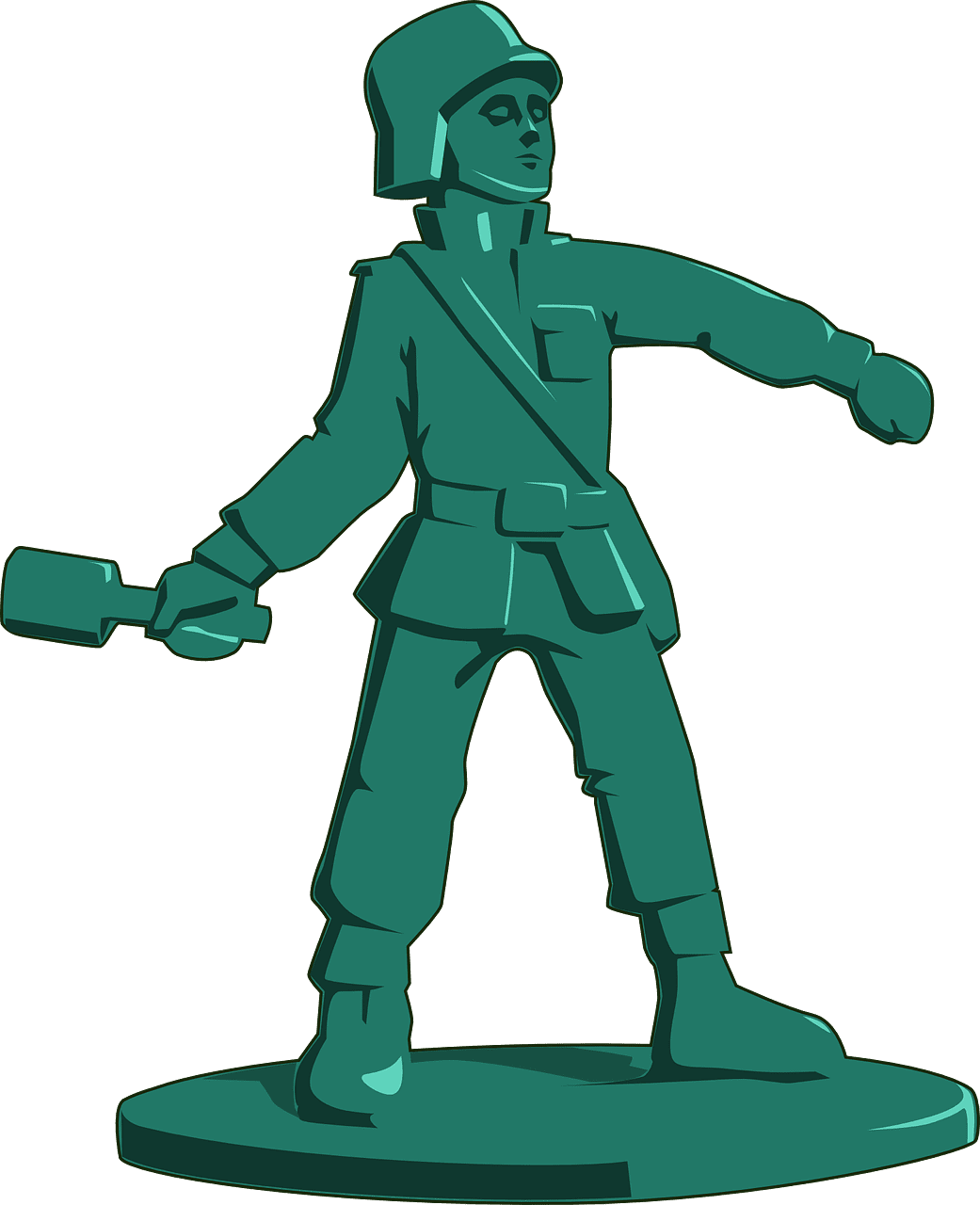 Toys toy soldier army grenade vector graphic clipart