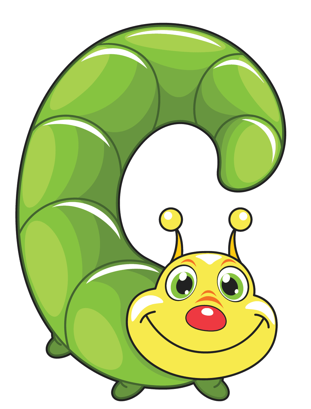 Caterpillar pin page clipart background 2