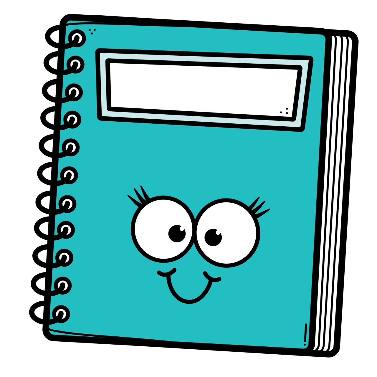 Notebook page clipart logo