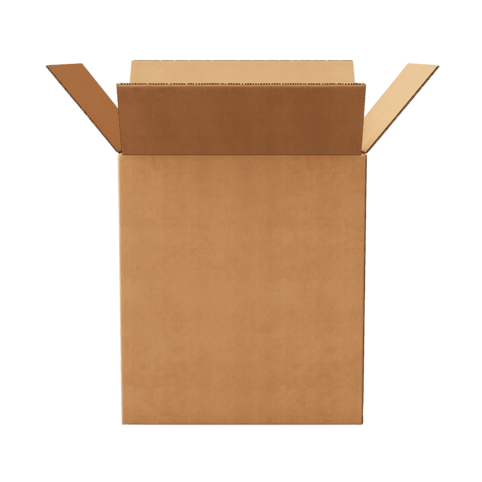 Opened cardboard box clipart vector