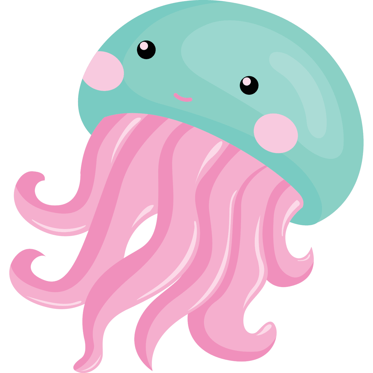 Jellyfish pin page clipart background