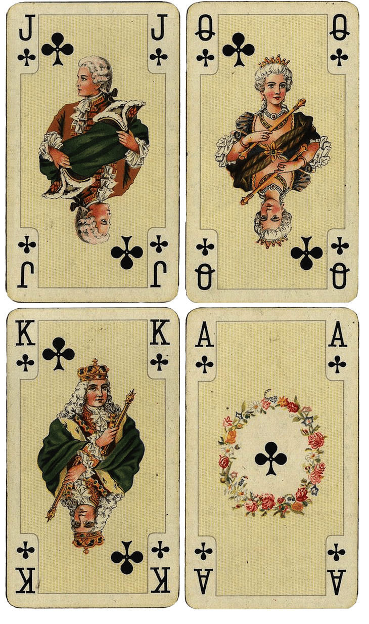 Antique french playing cards large printables clipart free