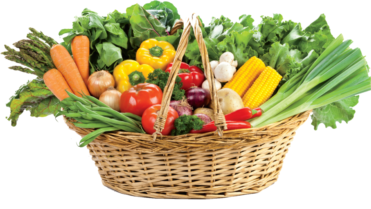 Basket vegetable image with no backgroud key clipart