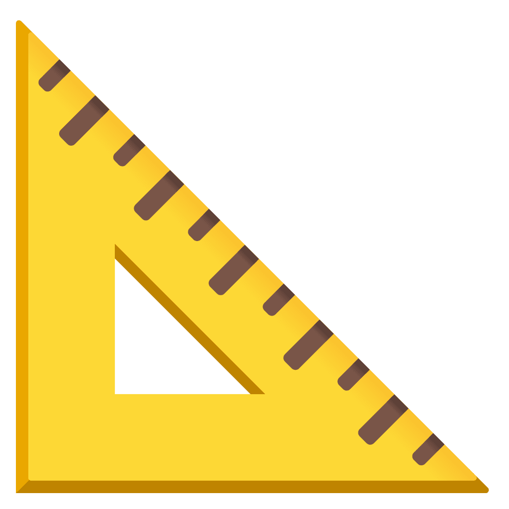 Triangular ruler emoji clipart clip art