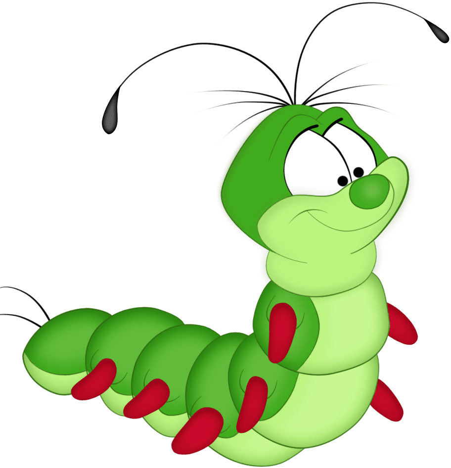 Caterpillar pin page clipart background