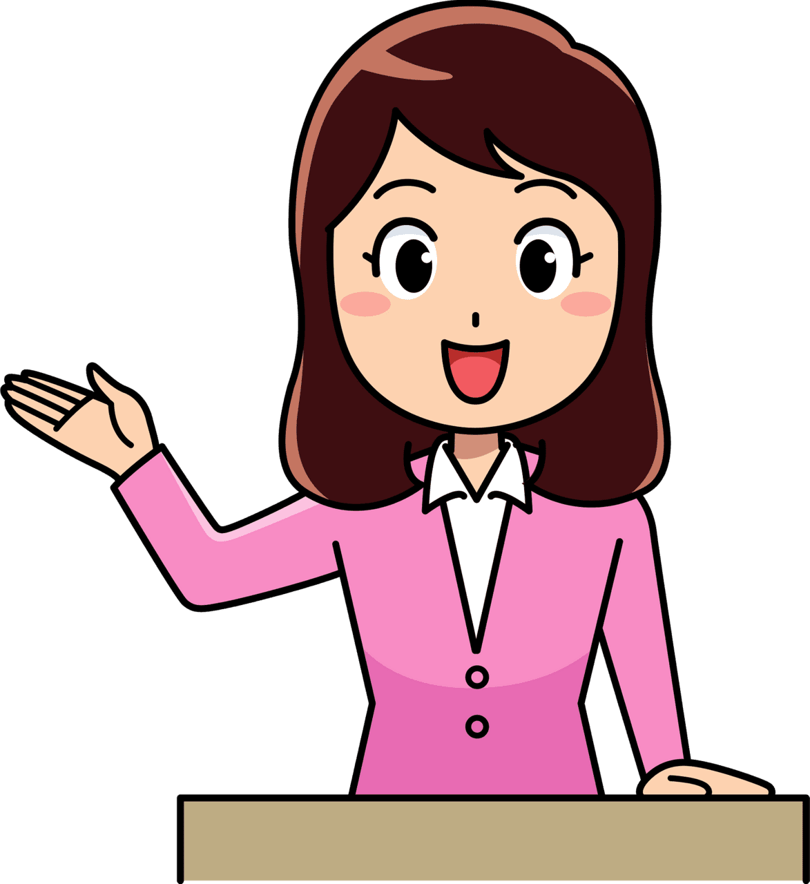 For teaching woman teacher vector clipart images