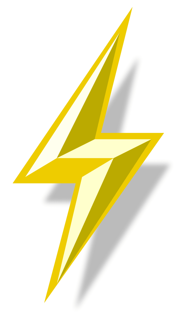 Lightning bolt pin page clipart vector