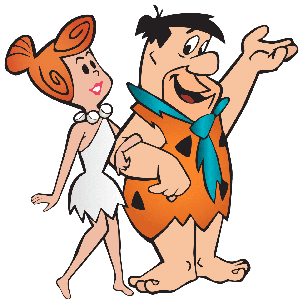 Feet fred and wilma flintstone clipart image