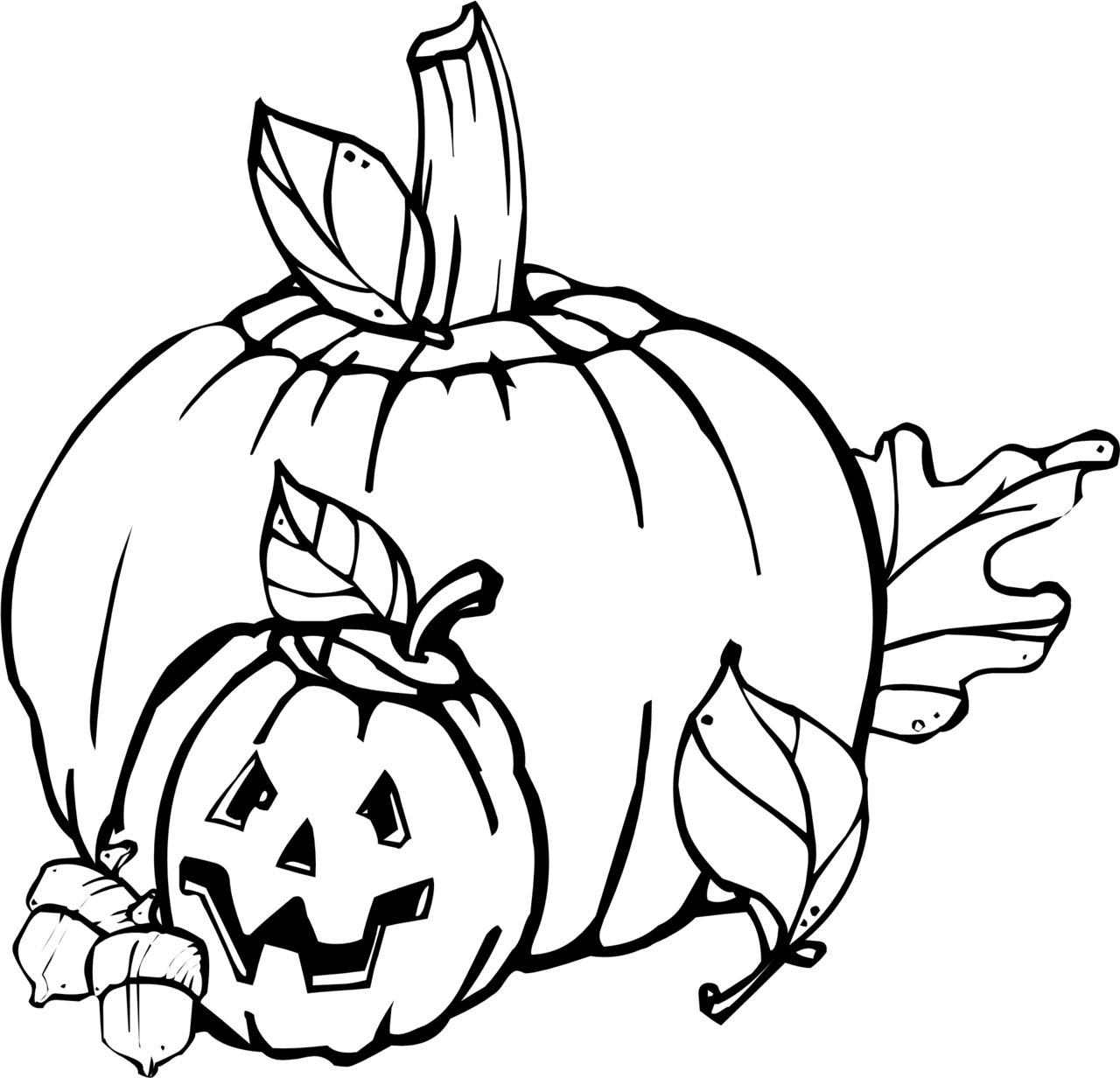 Pumpkin black and white vector pumpkins clipart halloween image with no background