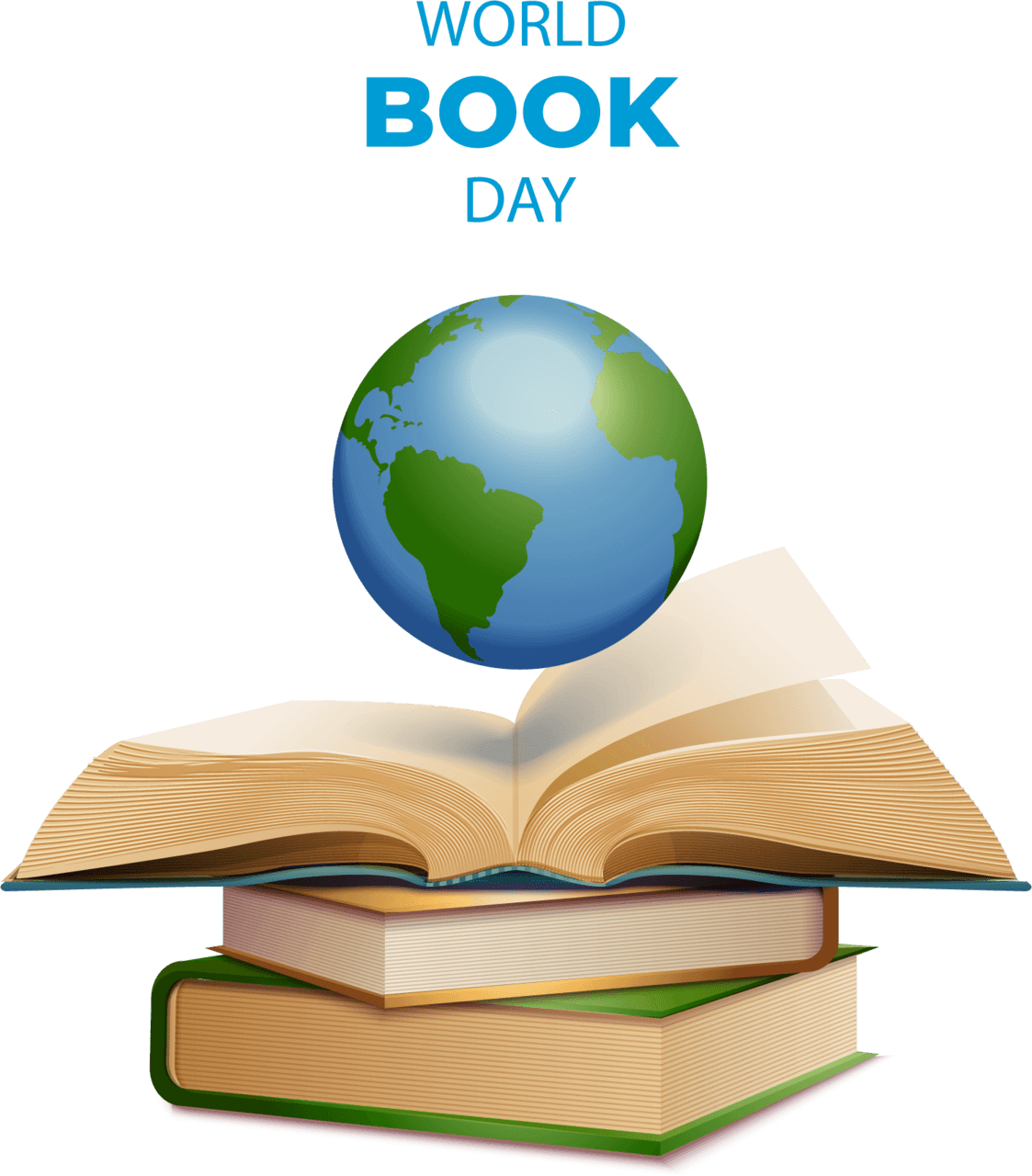 World book day vector clipart