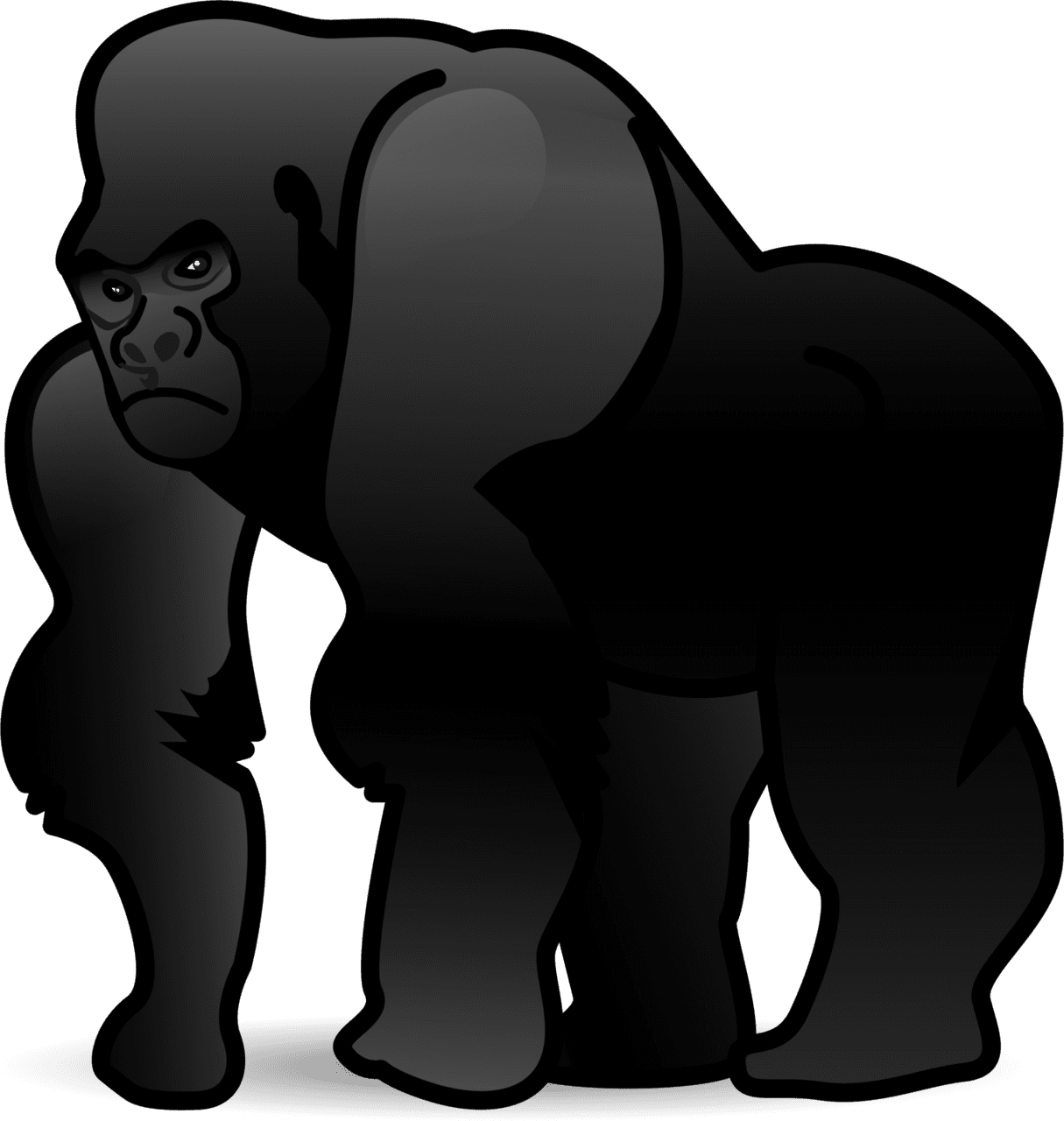 Gorilla emoji for clipart clip art