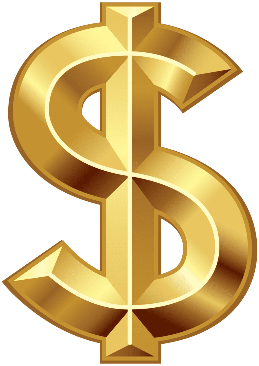 Dollar sign united states symbol clipart background