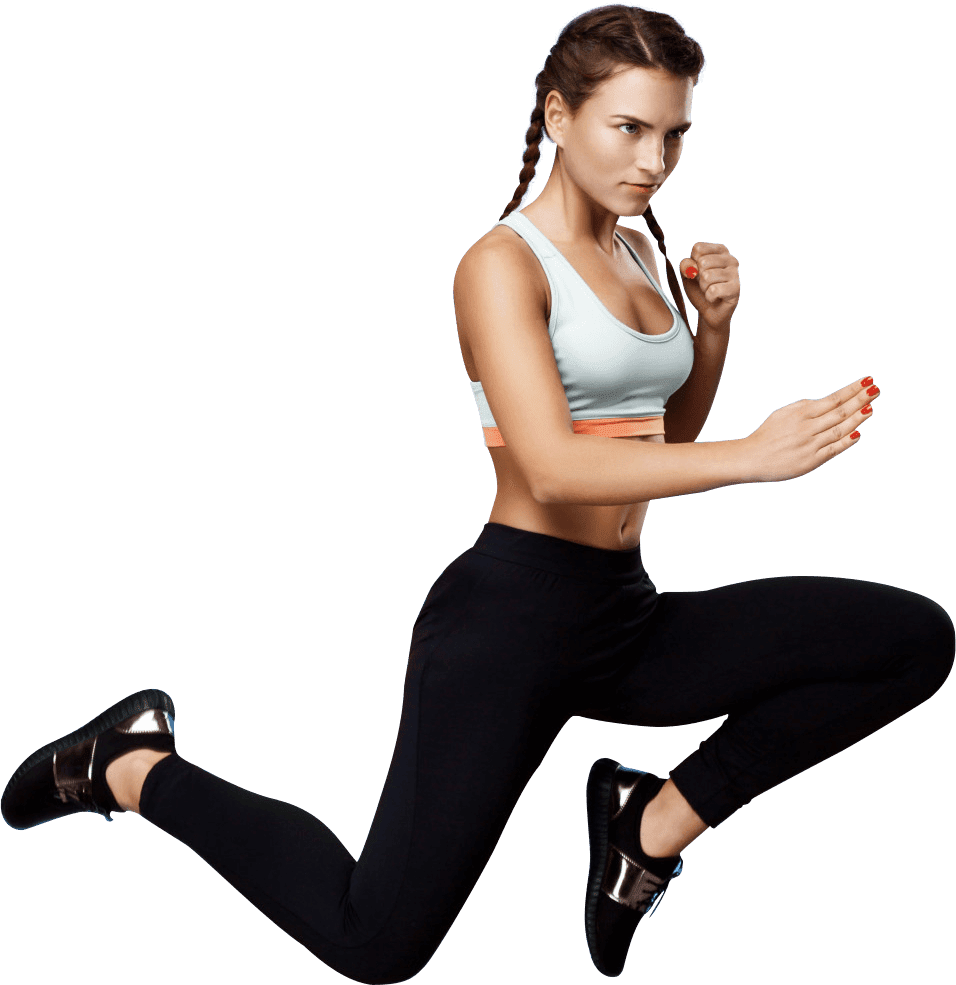 Gym motivated fitness woman cool stylish clipart logo