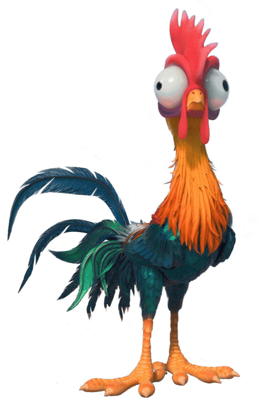 Check out this moana hei the rooster image clipart