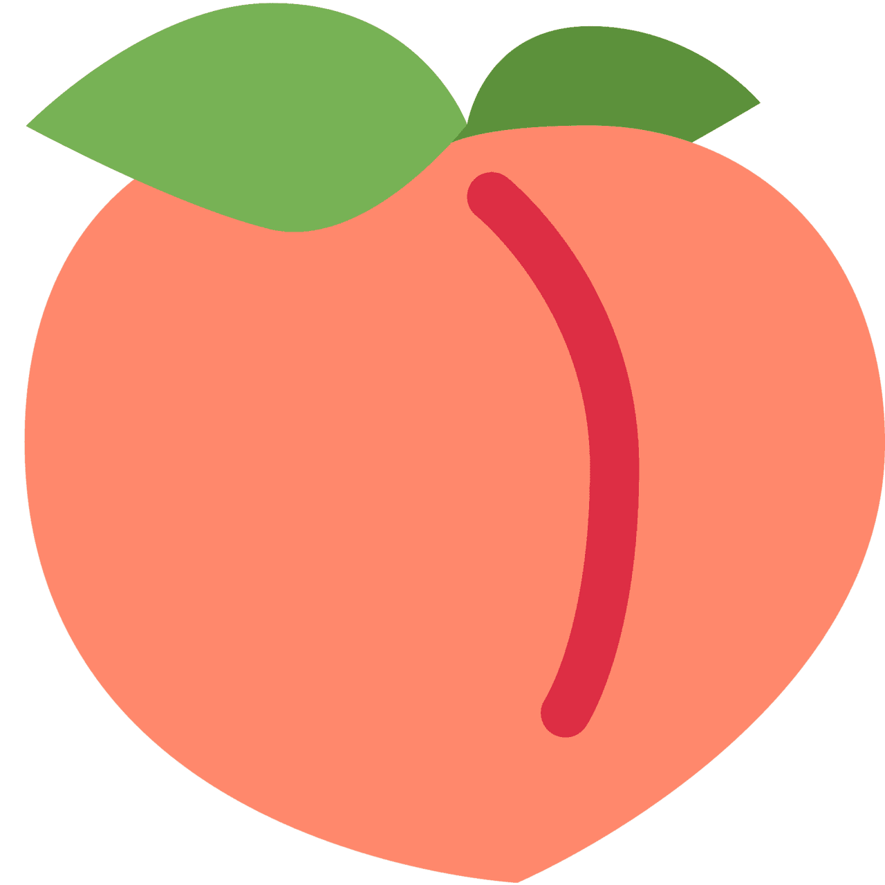 Peach vector emoji clipart