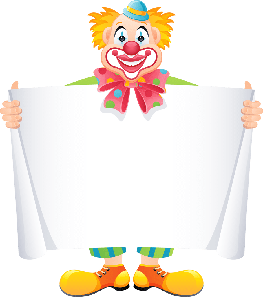 Carnival clown clipart background 3