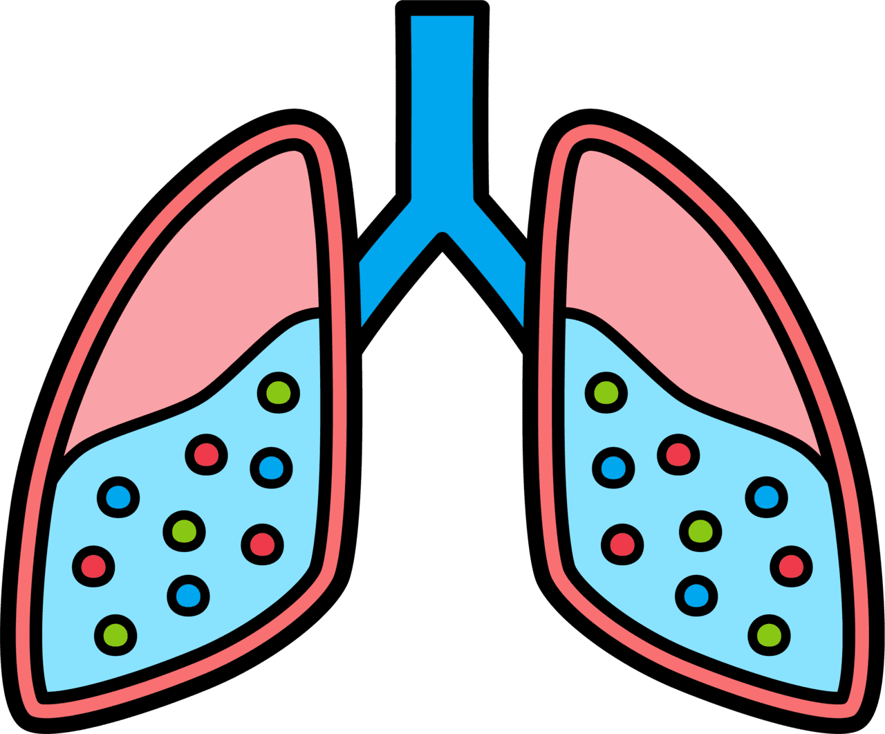 Lungs pin page clipart background