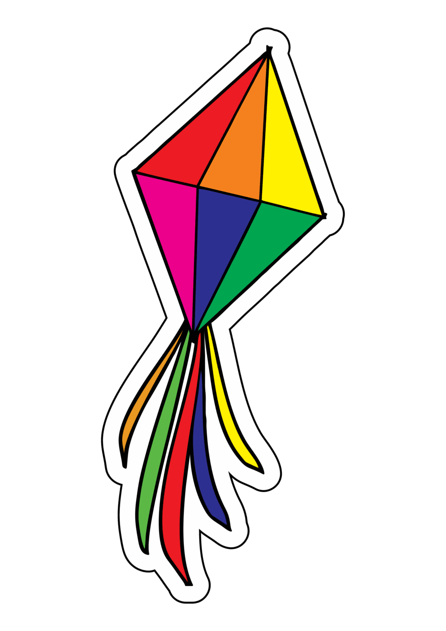 Kite pin page clipart clip art