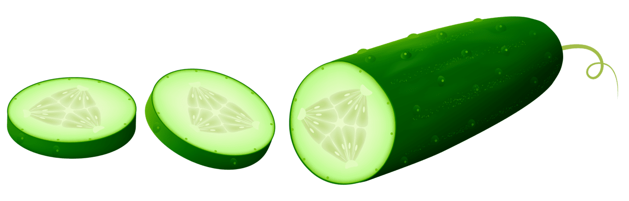 Pickle sliced cucamber clipart picture