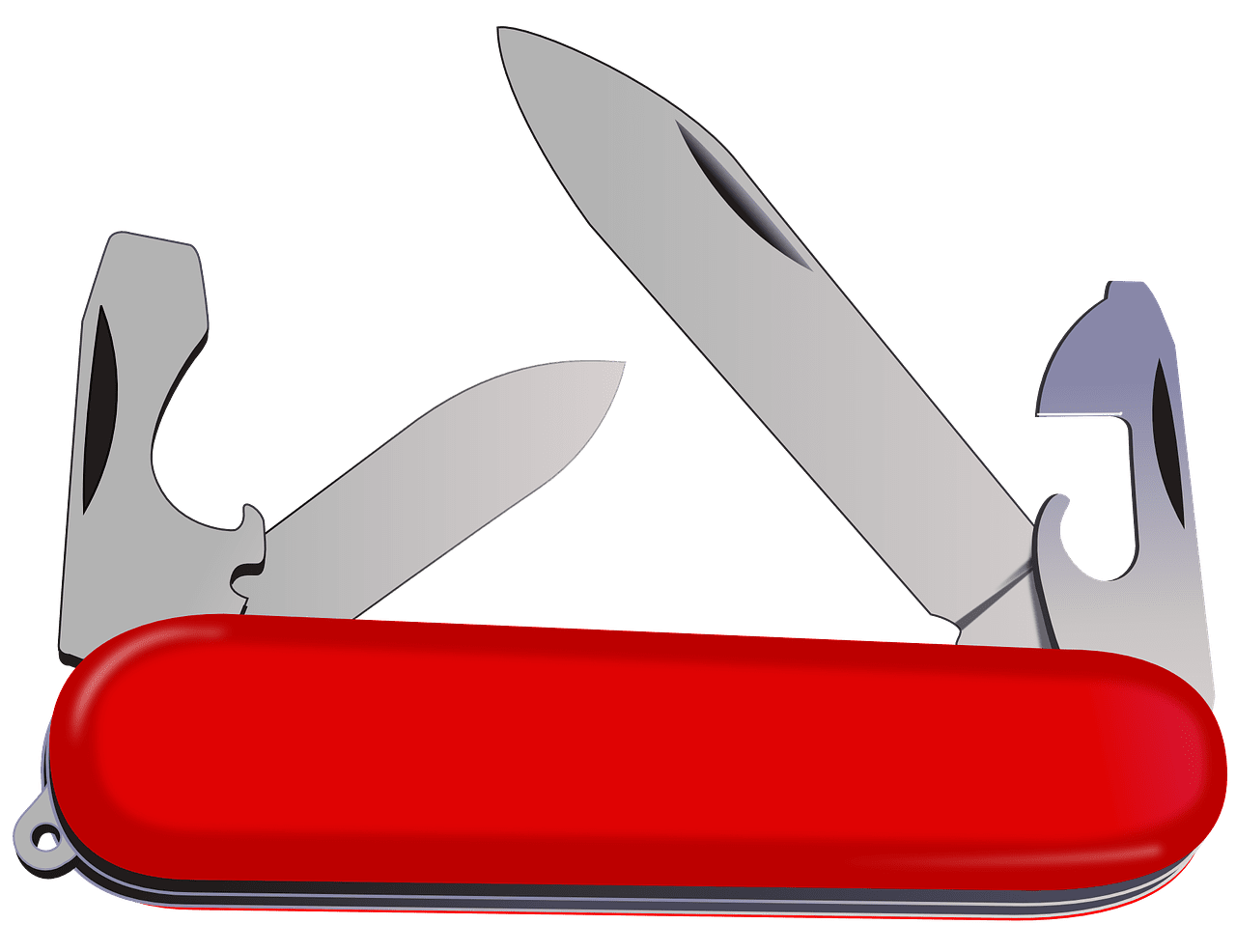 Swiss army knife pocket vector graphic clipart