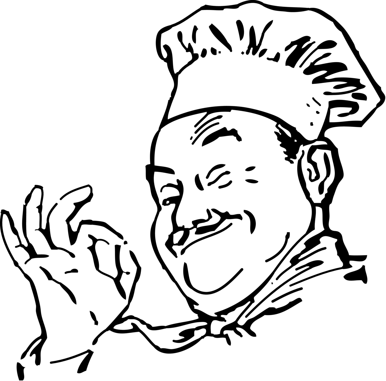 Chef pin page clipart photo 3