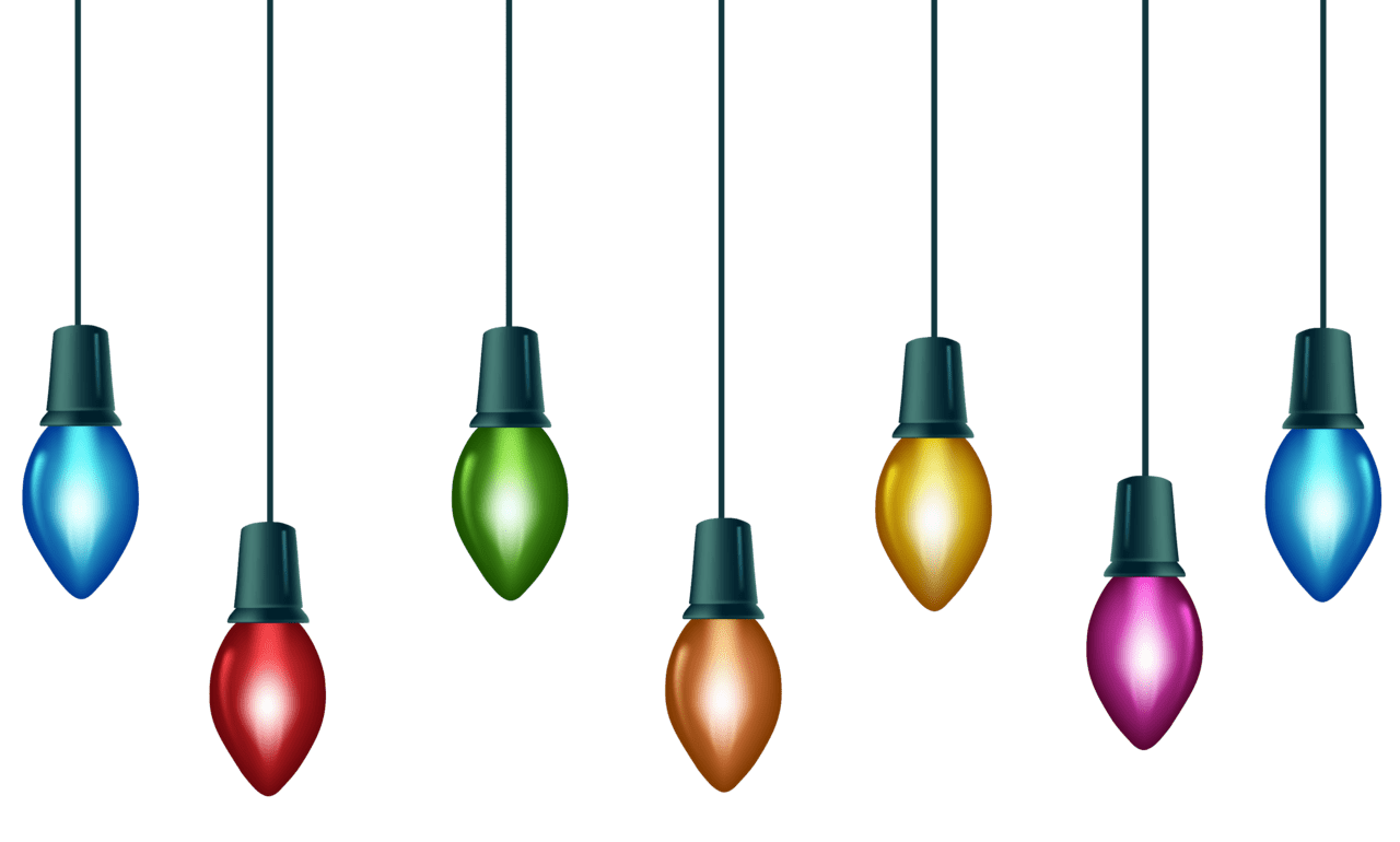 Background christmas light clipart