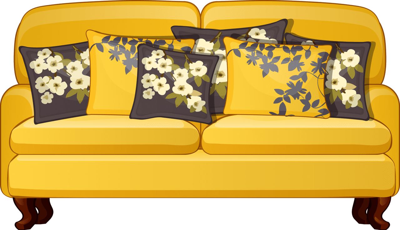 Couch clipart transparent