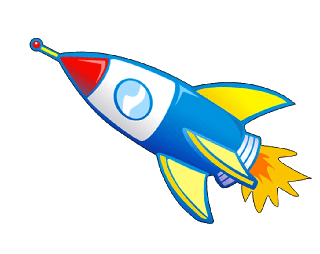 Rocket ship pin page clipart logo