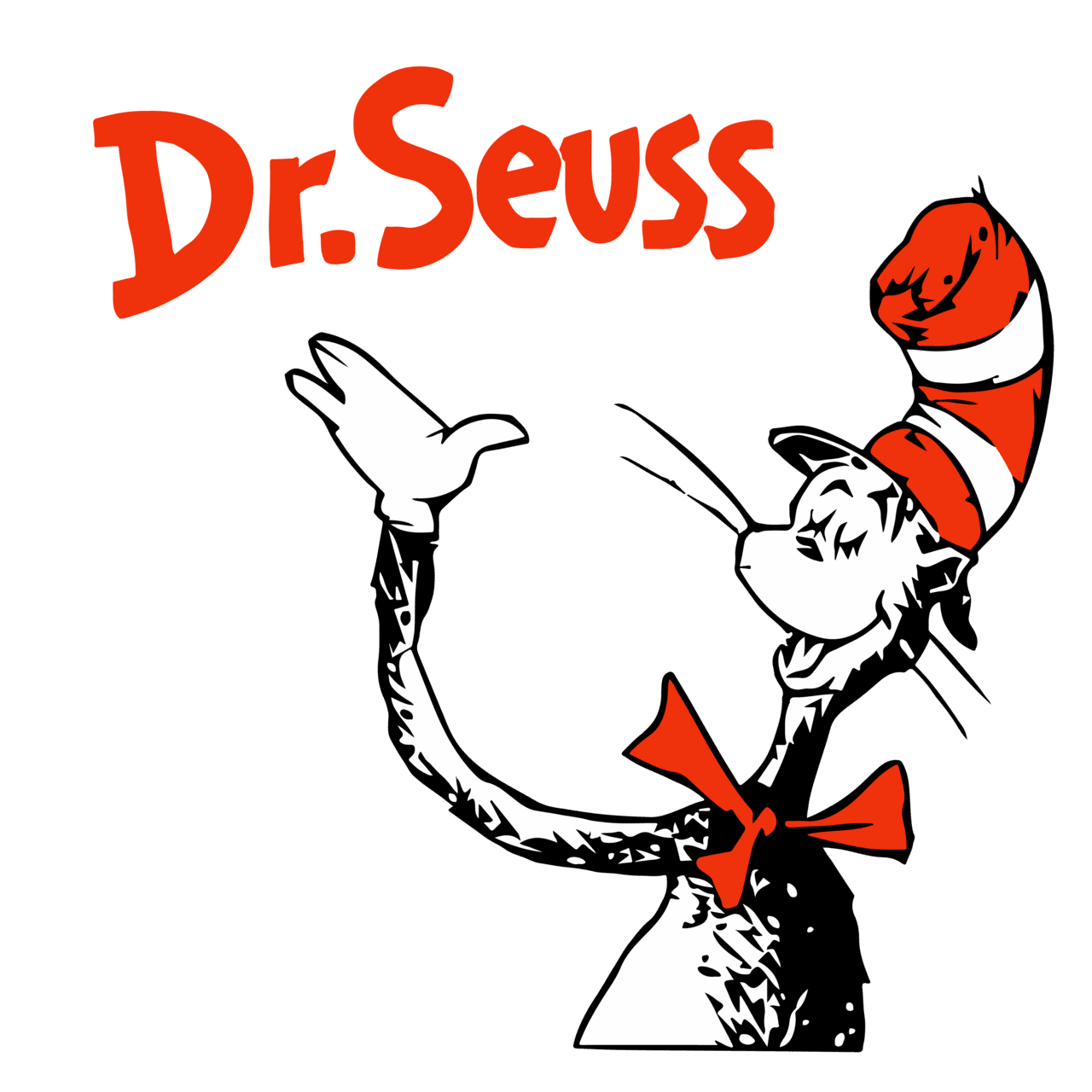 Cat in the hat dr seuss ha inspire uplift clipart transparent