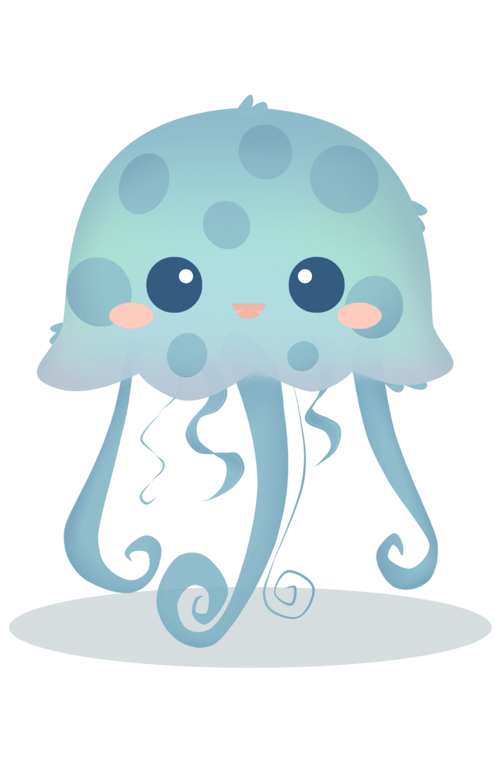 Jellyfish pin page clipart picture 2