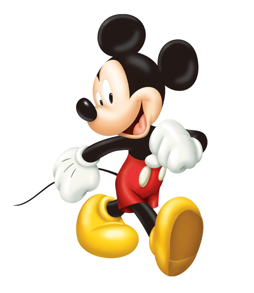 Walking mickey mouse clipart image