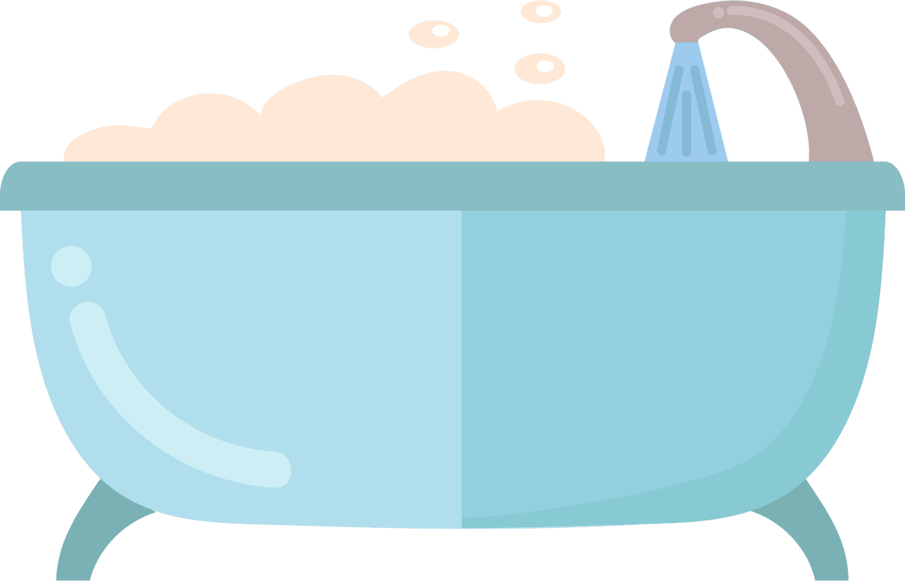 Bath tub vector clipart images 2